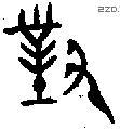 对 Bronze characters