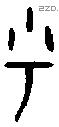 乎 Bronze characters