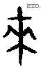 来 Bronze characters