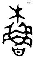 撸 Bronze characters