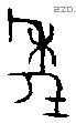 年 Bronze characters