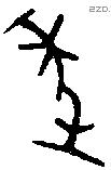 年 Bronze characters