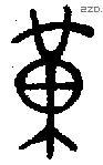 黄 Bronze characters