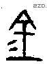 金 Bronze characters