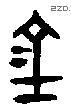 金 Bronze characters