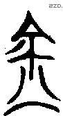 金 Bronze characters
