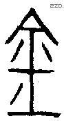 金 Bronze characters