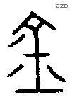 金 Bronze characters