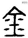 金 Bronze characters