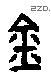 金 Bronze characters