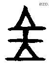 金 Bronze characters