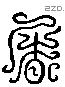 屠 Liushutong characters