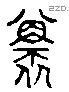 懷 Liushutong characters