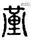堇 Liushutong characters
