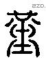 堇 Liushutong characters