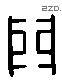 門 Liushutong characters