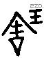 琱 Liushutong characters