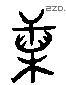 鍬 Liushutong characters
