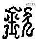 钦 Liushutong characters