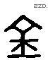 金 Liushutong characters