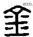 金 Liushutong characters