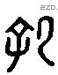 孔 Liushutong characters