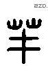 羋 Liushutong characters