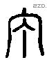 宁 Liushutong characters