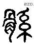 鯀 Liushutong characters