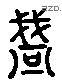 盏 Liushutong characters