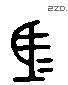 馬 Liushutong characters