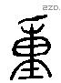 重 Liushutong characters