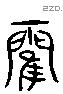 閵 Liushutong characters