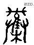 奋 Liushutong characters