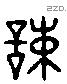 谏 Liushutong characters