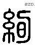 絢 Liushutong characters