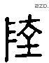 陆 Liushutong characters