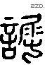 詘 Liushutong characters