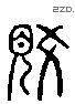 覺 Liushutong characters