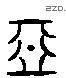 惡 Liushutong characters