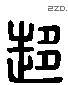 驰 Liushutong characters