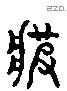 疲 Liushutong characters