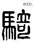 骑 Liushutong characters