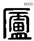 庐 Liushutong characters