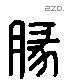 豚 Liushutong characters