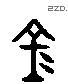 金 Liushutong characters