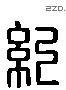 紀 Liushutong characters