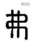弗 Liushutong characters