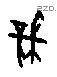櫱 Oracle characters