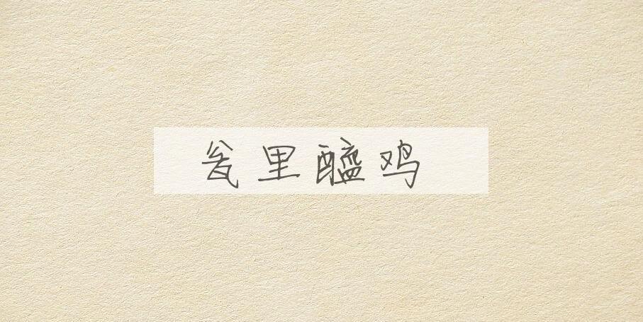 成语瓮里醯鸡是什么意思？